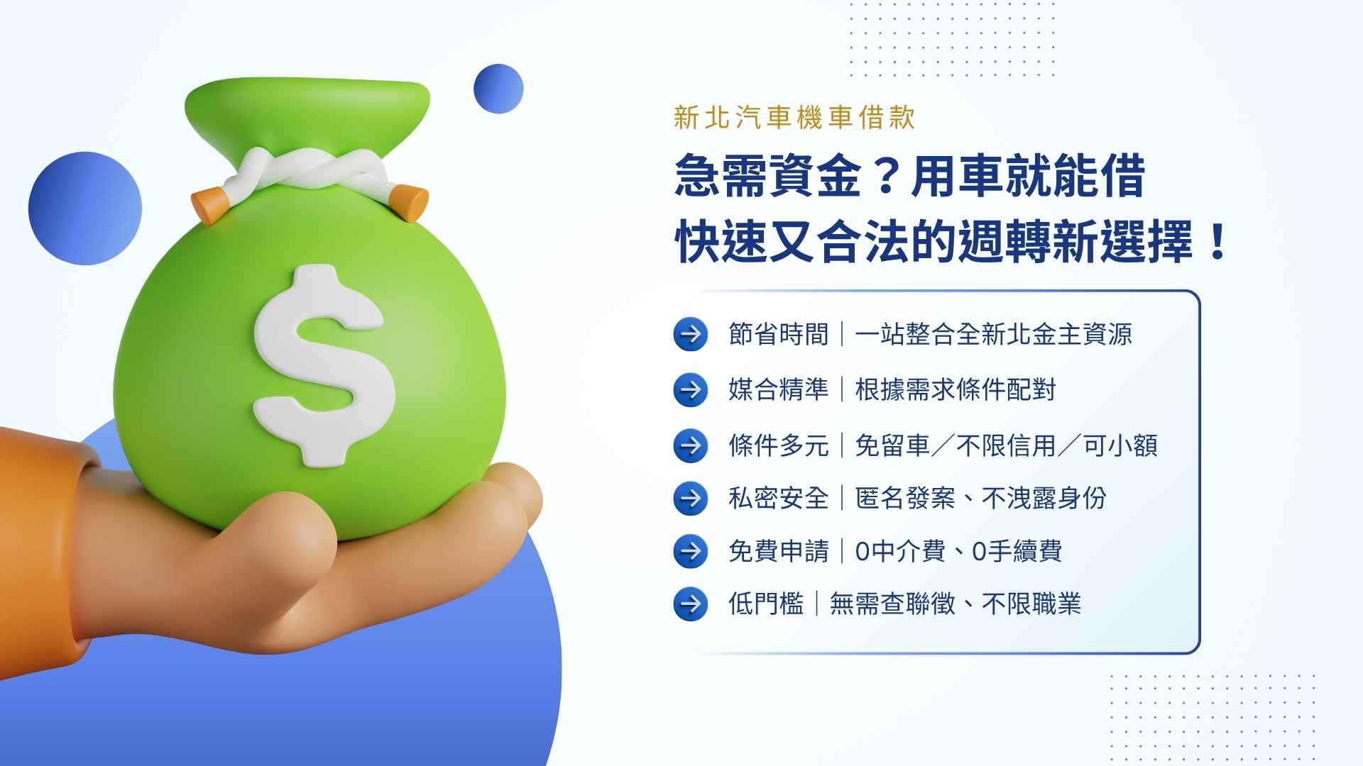 新北汽車機車借款|急需資金?用車就能借,快速又合法的週轉新選擇!